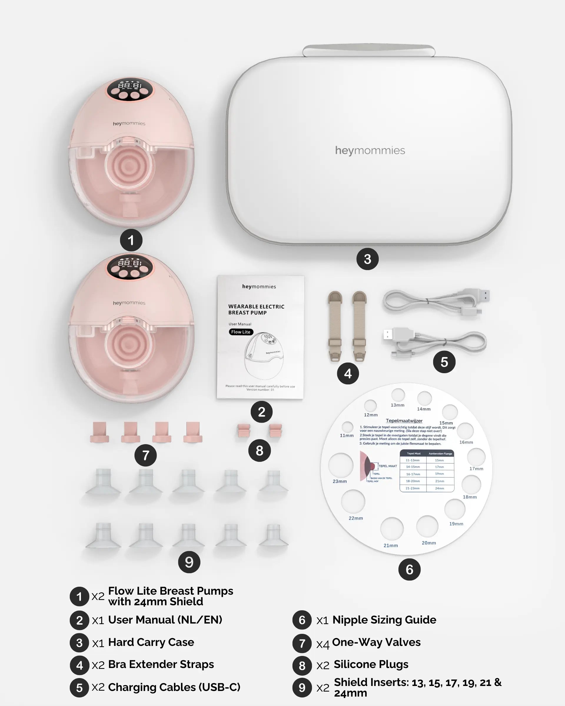 Wearable Breastpump - Heymommies Flow Lite