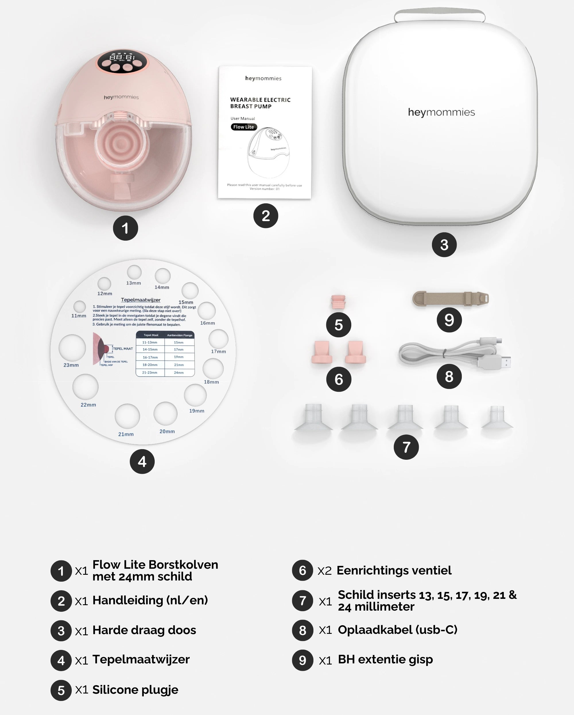 Wearable Breastpump - Heymommies Flow Lite