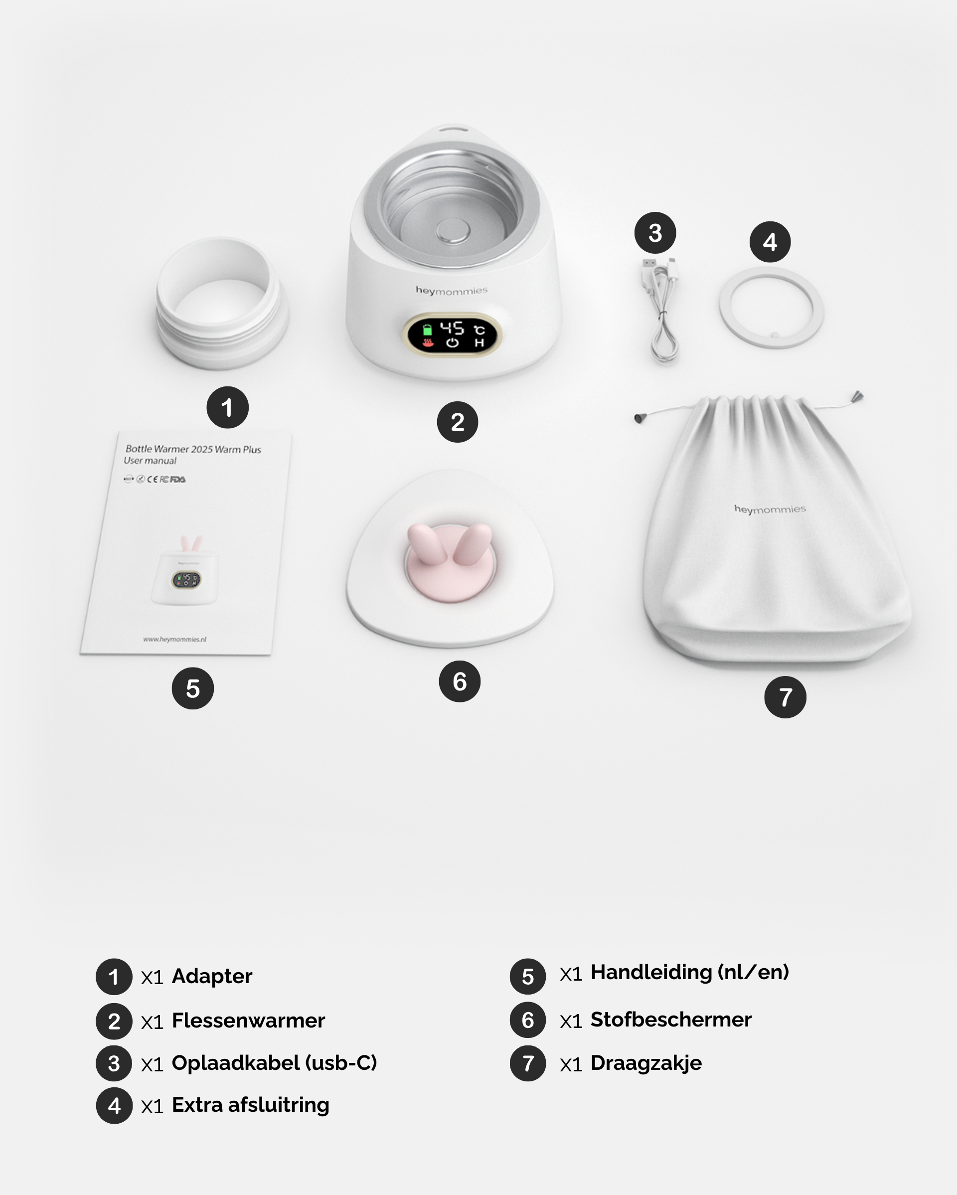 Draagbare Flessenwarmer - Heymommies Warm Plus