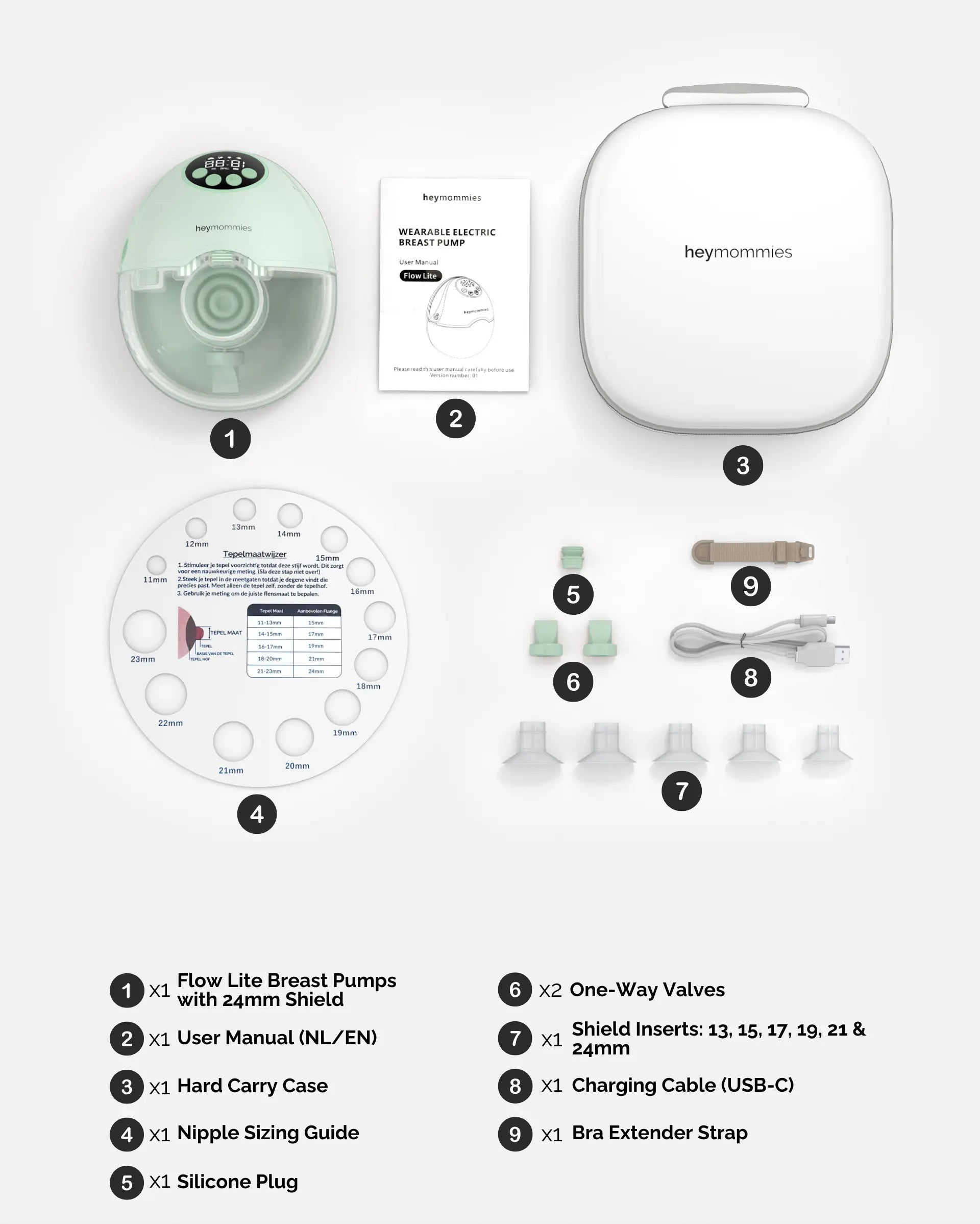 Wearable Breastpump - Heymommies Flow Lite